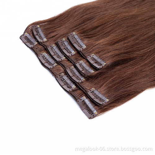 Cuticle Aligned 100% Human Virgin Japanese Virgin Remy Hair Clip in Hair Extension